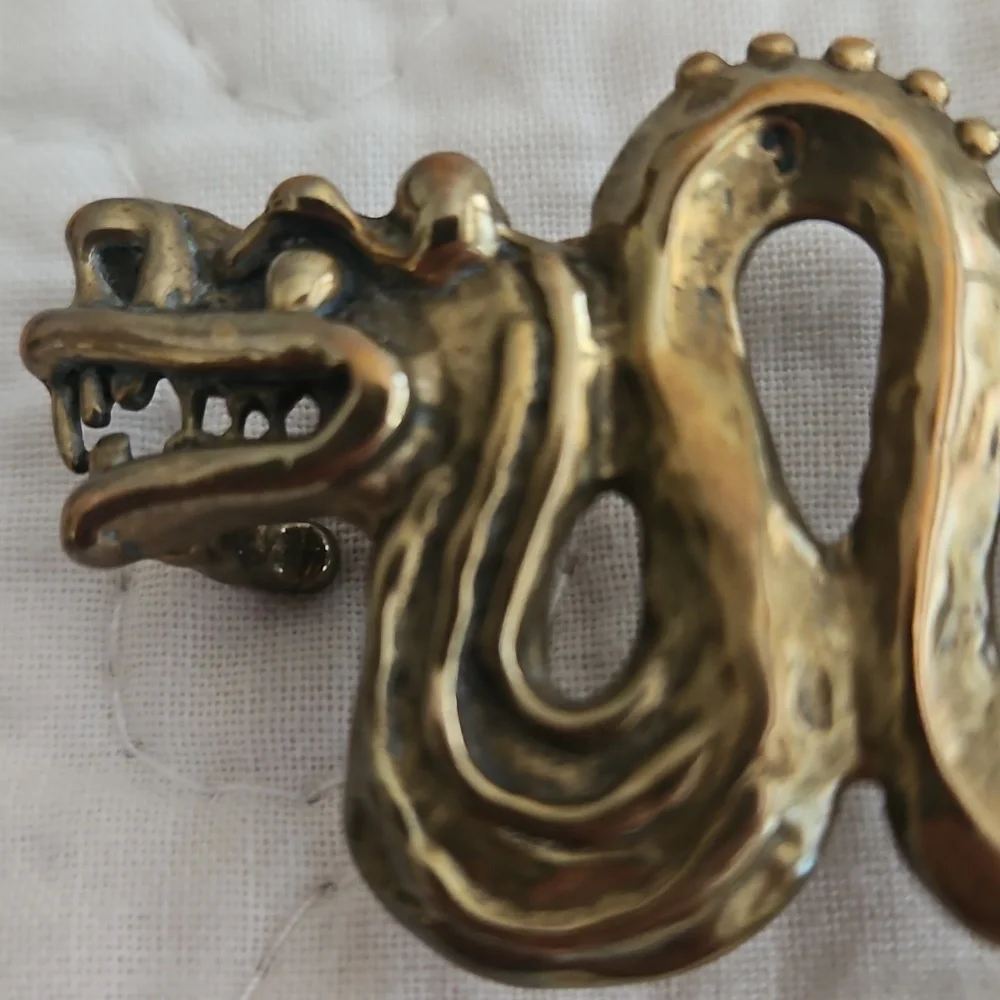 🐉HP🐉Vintage Ivar Hyden Dragon Belt Buckle 1977 - Picture 3 of 8